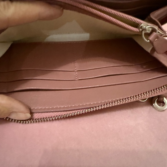 Authentic Jimmy Choo Mauve Wallet with Silver Star Accents - Picture 7 of 10